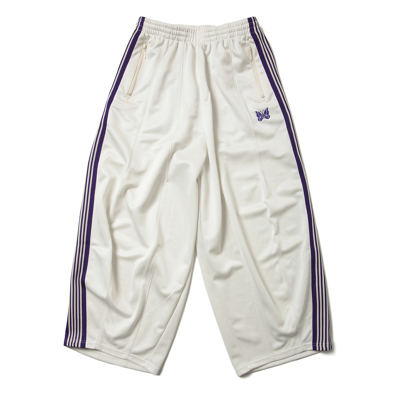Needles / ニードルズ | H.D. Track Pant - Poly Smooth - Ice White 