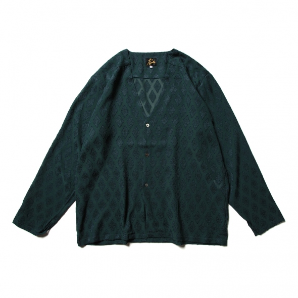 Needles / ニードルズ | V Neck Shirt - Diamond Jq. - Blue