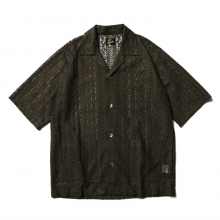 Needles / ニードルズ | Cabana Shirt - C/PE/R Lace Cloth / Stripe - Brown