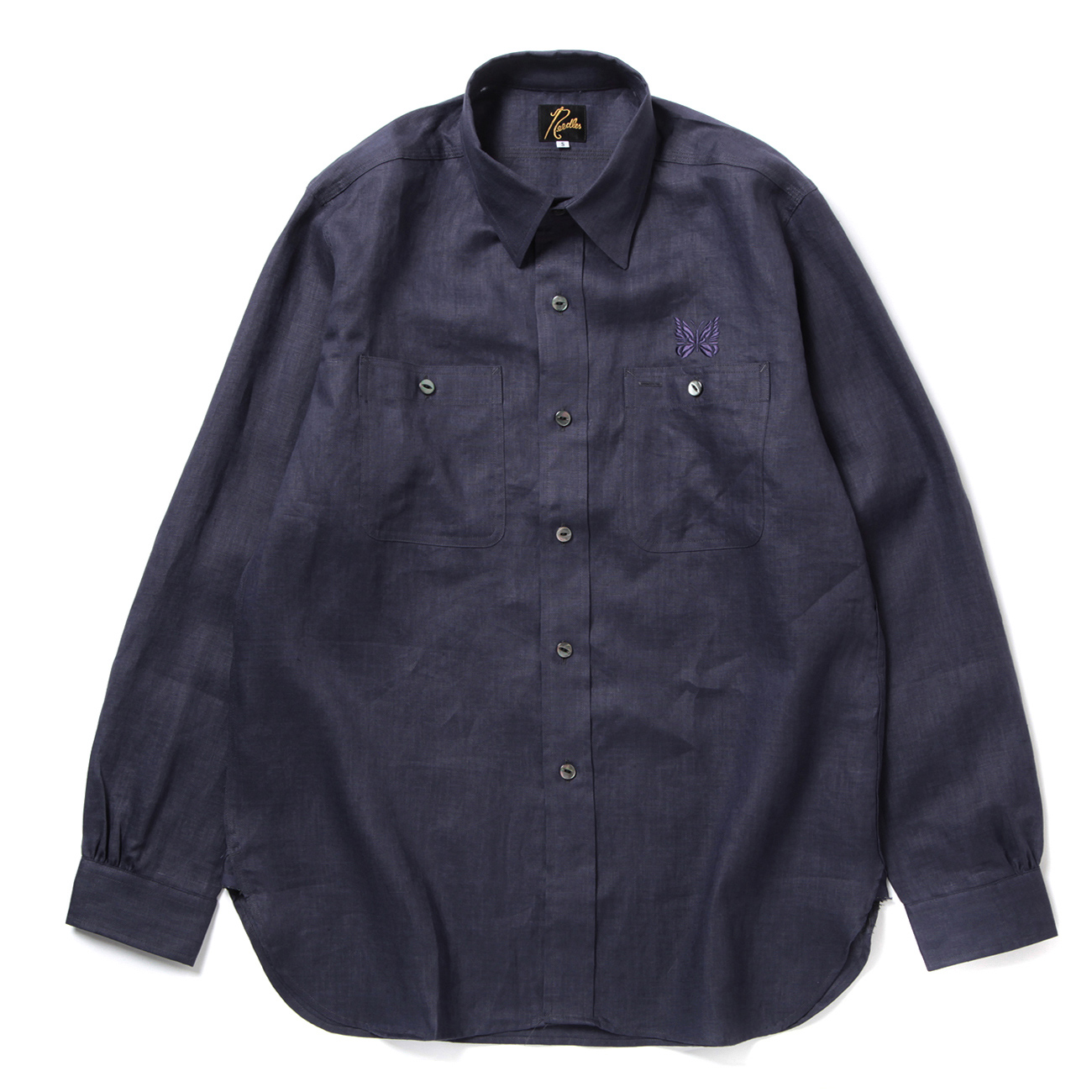 Needles / ニードルズ | Work Shirt - Linen Canvas - Purple | 通販 ...
