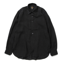 Needles / ニードルズ | Regular Collar EDW Shirt - Linen Canvas - Black