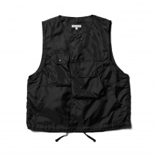 ENGINEERED GARMENTS / エンジニアドガーメンツ | Cover Vest - Polyester Taffeta - Black
