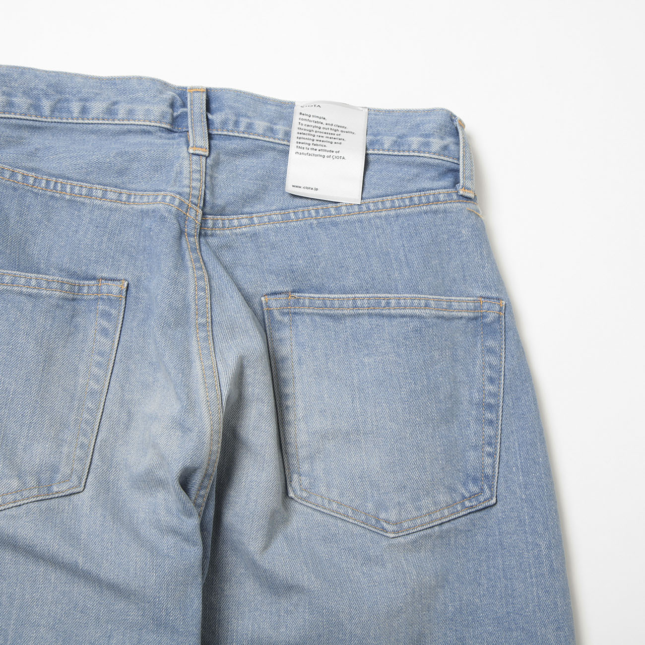 CIOTA / シオタ | 本藍 スビンコットン 13.5oz ストレートデニム