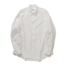 YOKE / ヨーク | Suvin Gold Cotton Poplin Loose Fit Shirt - White