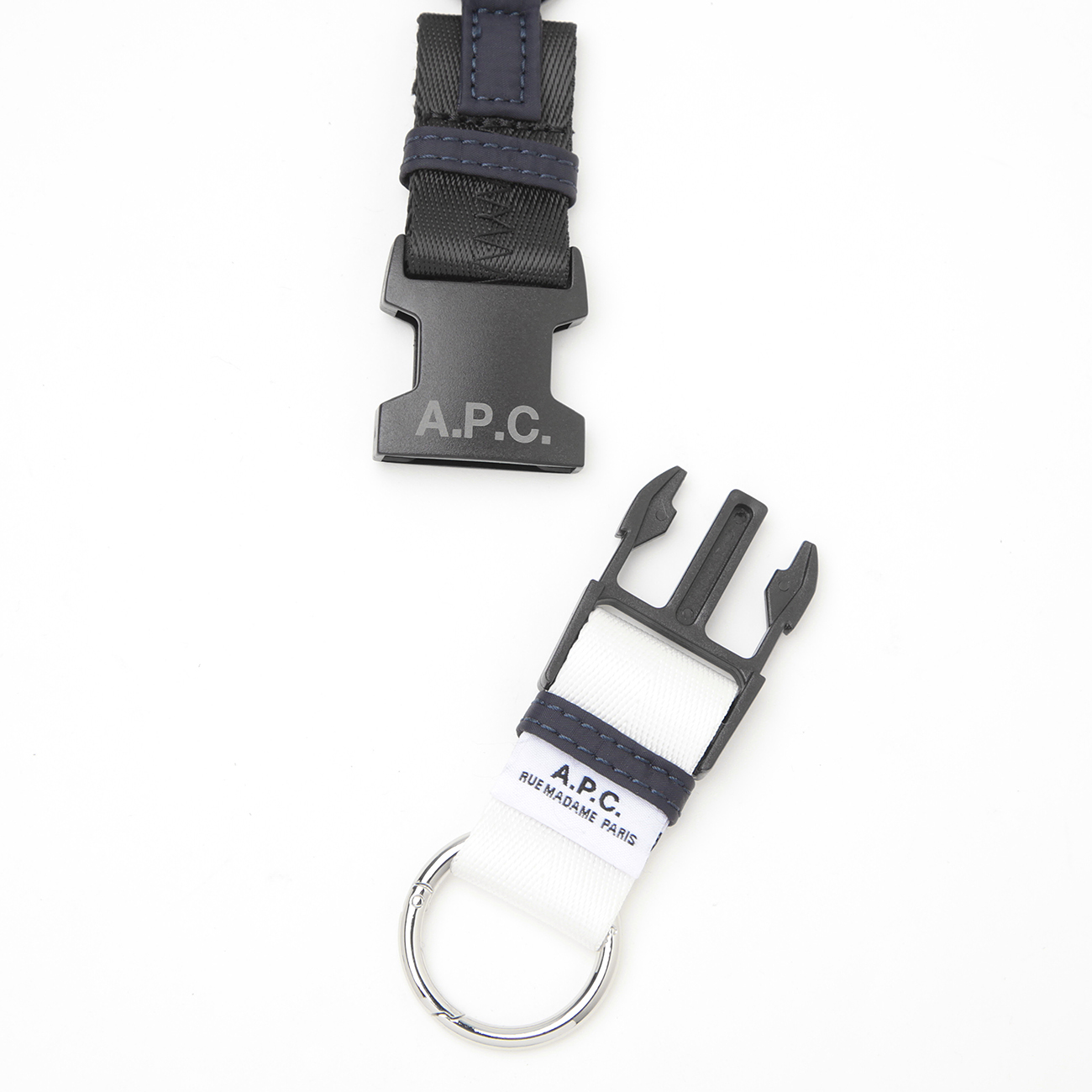 A.P.C./アーペーセPORTE-CLEFSLETTRES キーホルダー未使用 A.P.C. / アーペーセー | Treck キーケース - Dark Navy | 通販 - 正規