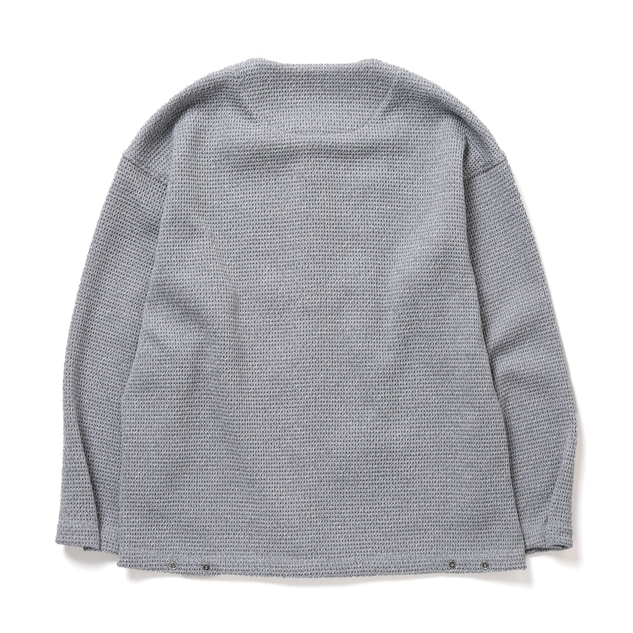CURLY / カーリー | HONEYCOMB KNIT ZIP-UP CARDIGAN - M.Gray