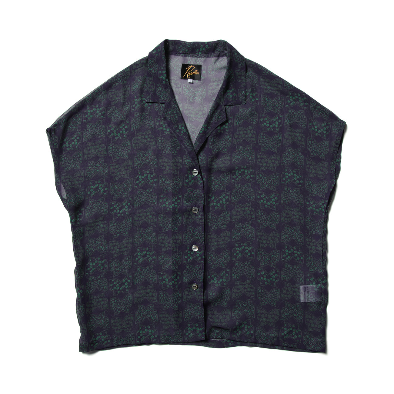 Needles / ニードルズ | French Sleeve Blouse - Poly Chiffon / Pt 