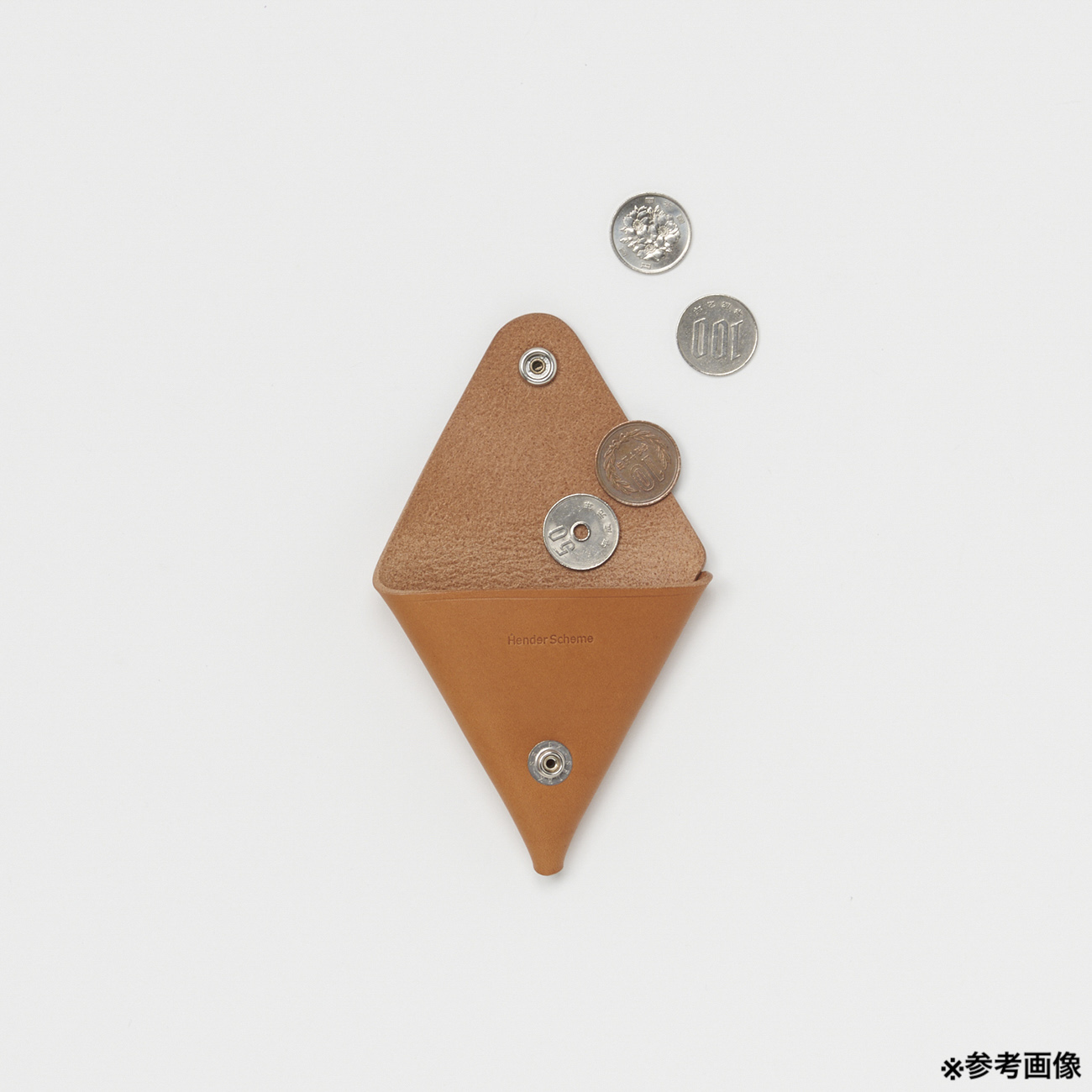Hender Scheme / エンダースキーマ | triangle coin case - Brown