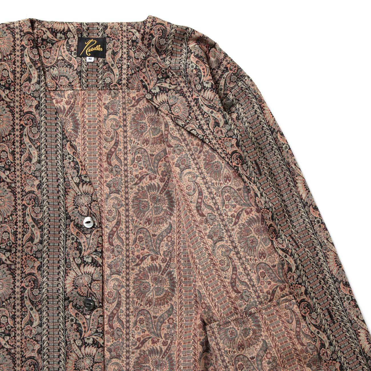 ジャケット・アウター yilon Lame cardigan jacket FLANNEL+DOUBLE FACE GOAT LEATHER 2-BUTTON MA-1 SLEEVE JACKET