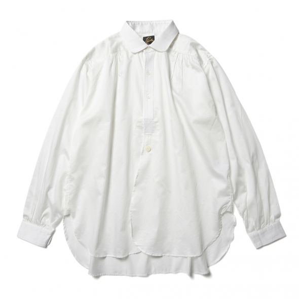 Needles Round Collar EDW Gather Shirt 白 Round Collar EDW Gather Shirt (Liberty Print)【返品・交換