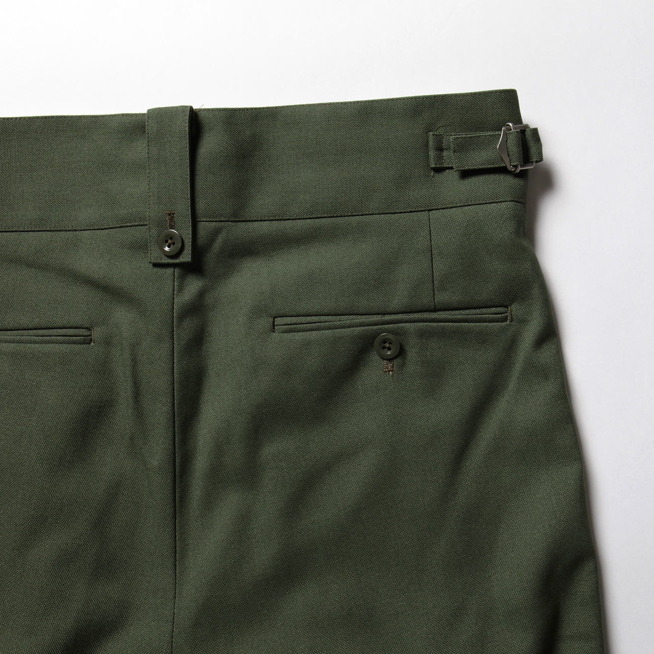 NEAT / ニート | Hopsack / Beltless - Olive | 通販 - 正規取扱店