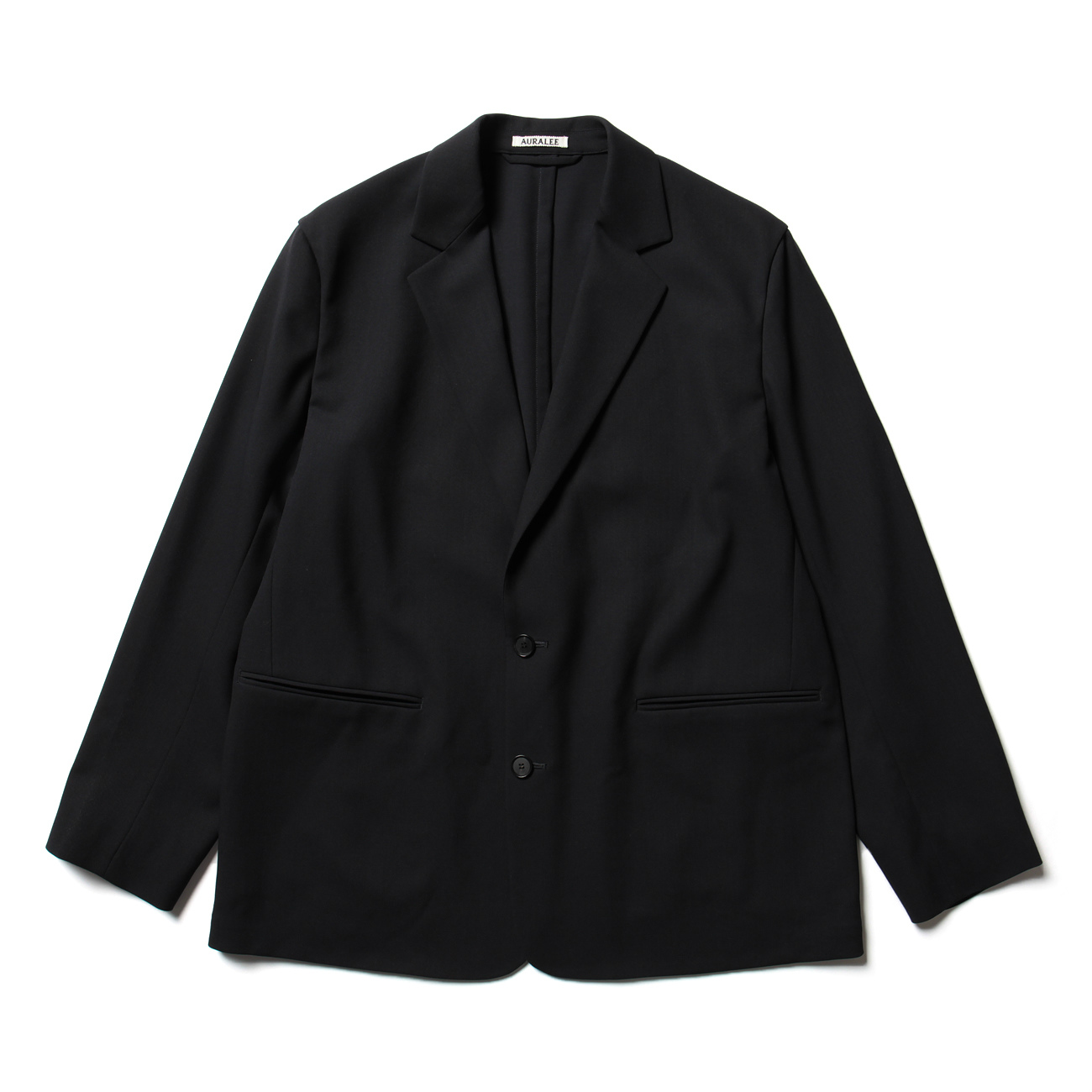 AURALEE / オーラリー | HARD TWIST WOOL DOBBY JACKET - Dark Navy