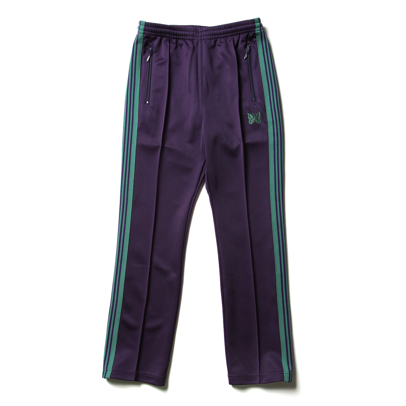 Needles / ニードルズ | Narrow Track Pant - Poly Smooth - Eggplant