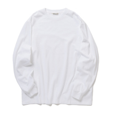 AURALEE / オーラリー | LUSTER PLAITING L/S TEE (メンズ) - White