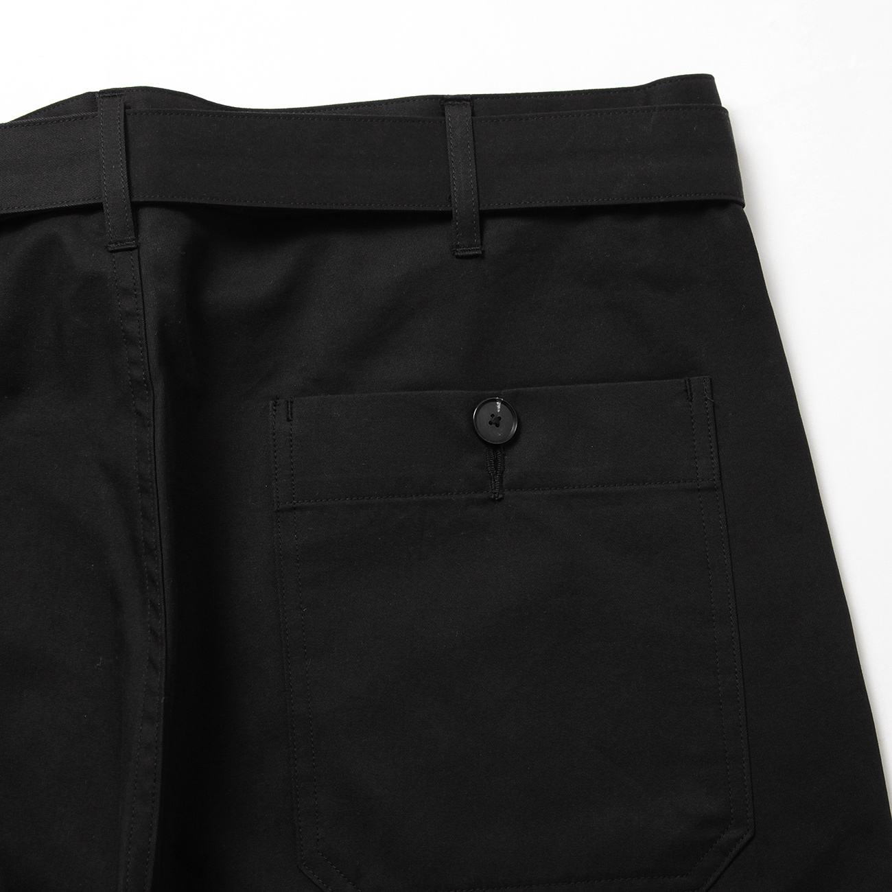 AURALEE フィールドパンツ BLACK CHAMBRAY サイズ3 AURALEE / オーラリー | WASHED FINX SILK CHAMBRAY BELTED
