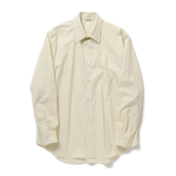 AURALEE / オーラリー | WASHED FINX TWILL SHIRT (メンズ) - Vanilla