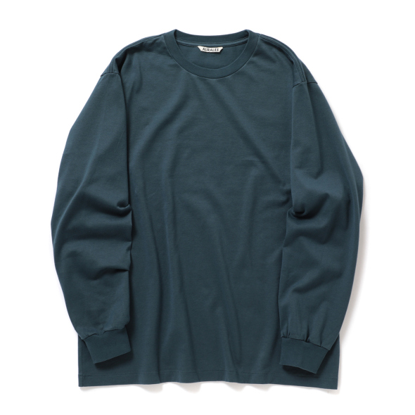 AURALEE / オーラリー | LUSTER PLAITING L/S TEE (メンズ) - Deep