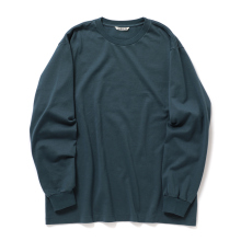 AURALEE / オーラリー | LUSTER PLAITING L/S TEE (メンズ) - Deep Blue