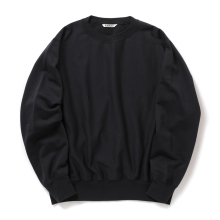 AURALEE / オーラリー | ELASTIC HIGH GAUGE SWEAT P/O (メンズ) - Ink Black