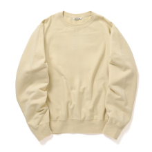 AURALEE / オーラリー | ELASTIC HIGH GAUGE SWEAT P/O (メンズ) - Ivory Beige