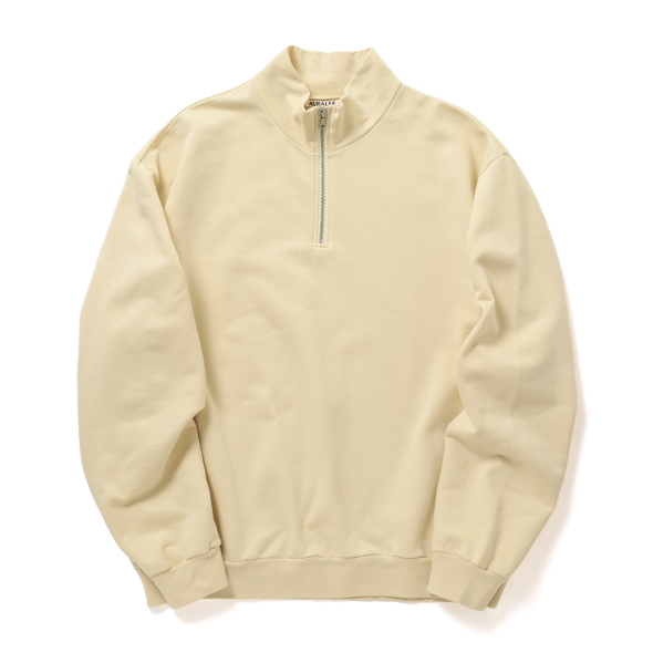 AURALEE / オーラリー | ELASTIC HIGH GAUGE SWEAT HALF ZIP P/O