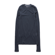 AURALEE / オーラリー | SUPER HIGH GAUGE SHEER RIB L/S TEE (レディース) - Navy