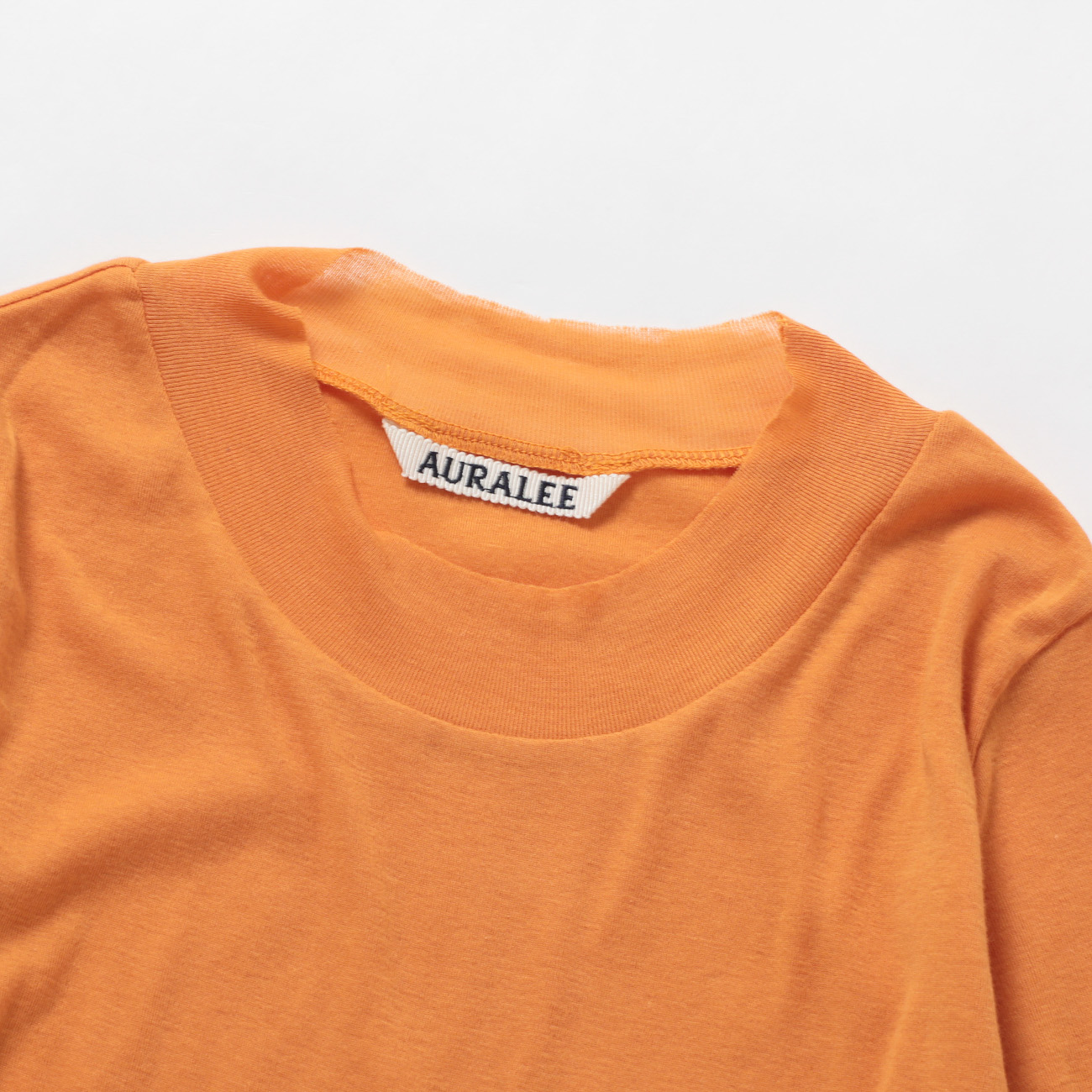 SUPER HIGH GAUGE SHEER RIB L/S TEE 首元