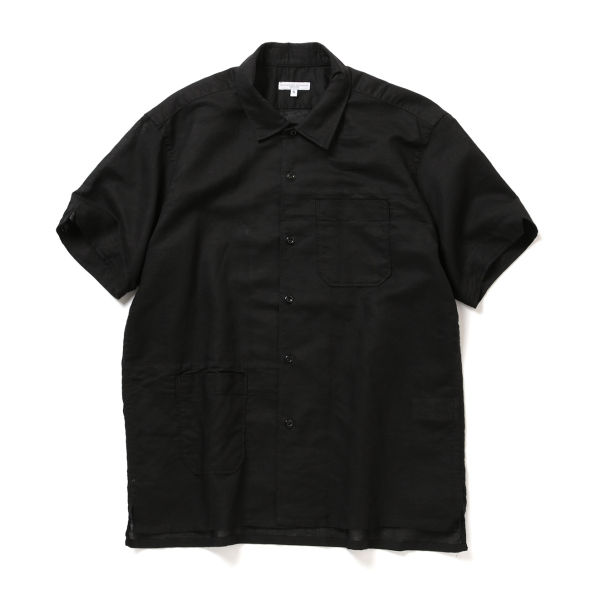【一回着用のみ】ENGINEERED GARMENTSブラック 半袖シャツ L ENGINEERED GARMENTS / エンジニアドガーメンツ | Camp Shirt