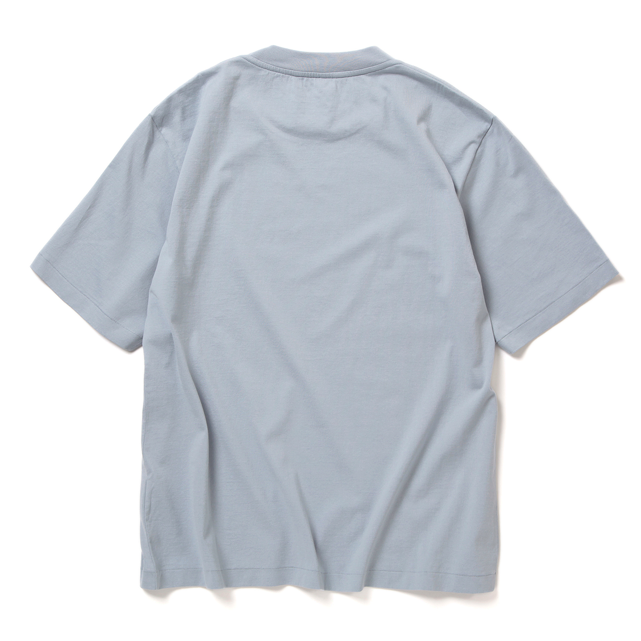 ORGANIC COTTON HIGH GAUGE JERSEY TEE (レディース) - Blue Gray