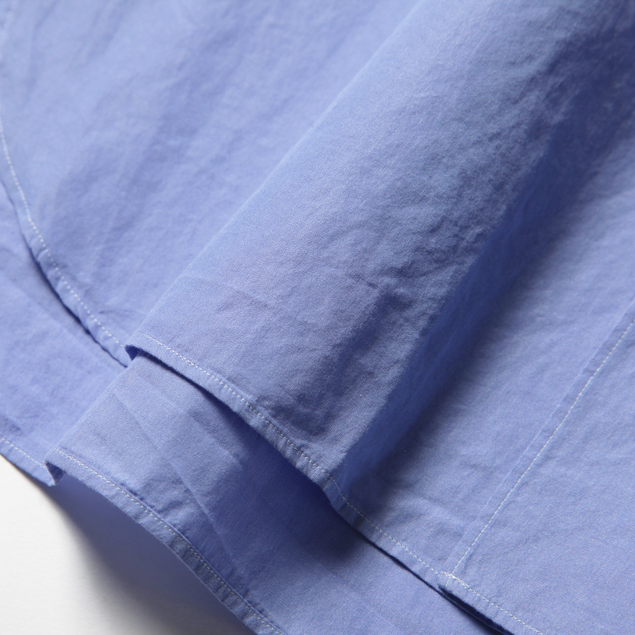 コモリ　バンドカラーシャツ　comoli ブルー　サックス　美品　コモリシャツ コモリバンドカラーシャツcomoli ブルーサックス美品コモリシャツ