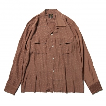 Needles / ニードルズ | C.O.B. Classic Shirt - Floret Jq. - Brown