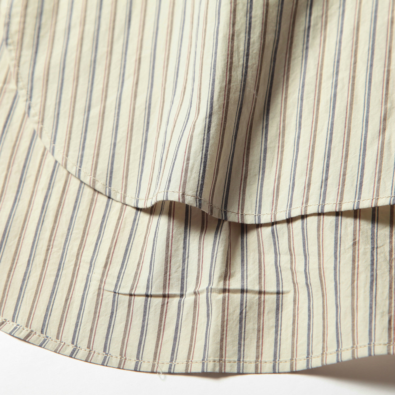 Needles / ニードルズ | Pinhole EDW Shirt - Cotton Stripe - Beige