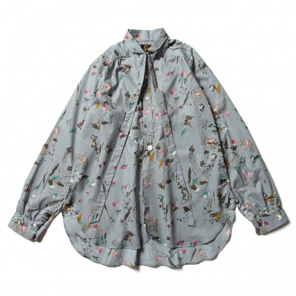 Needles / ニードルズ | Ascot Collar EDW Shirt - Flower Pt. - Grey