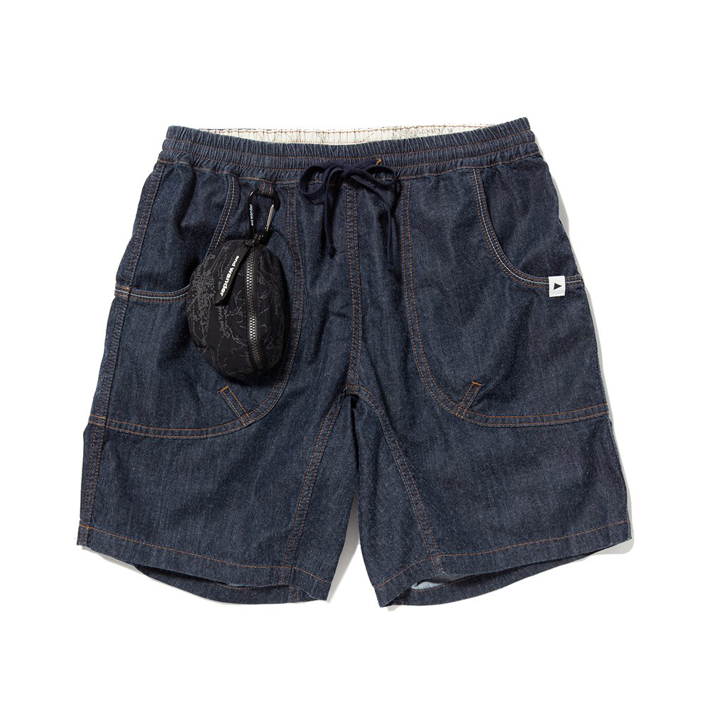 and wander / アンドワンダー | dry denim easy shorts pants (M