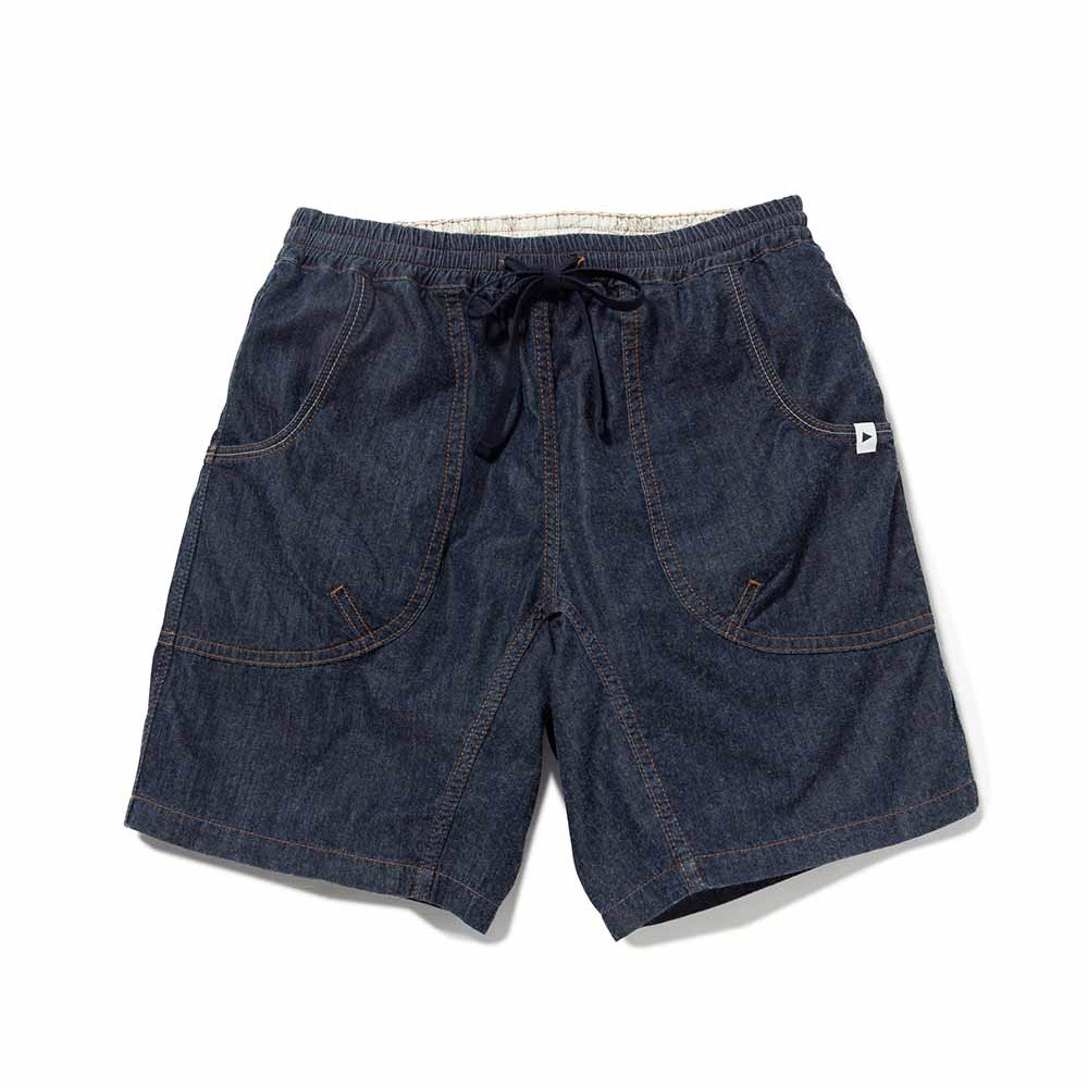 and wander / アンドワンダー | dry denim easy shorts pants (M