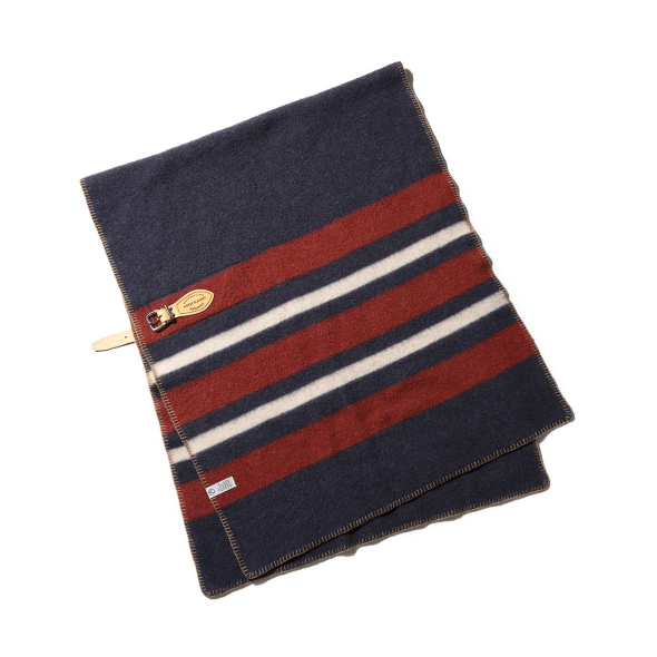 HORSE BLANKET RESEARCH 1／2サイズ革ベルト付き Horse Blanket Research / Horse Blanket 1/2 - Gray/Burgundy