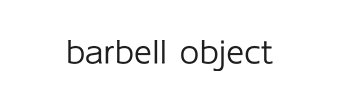 barbell object